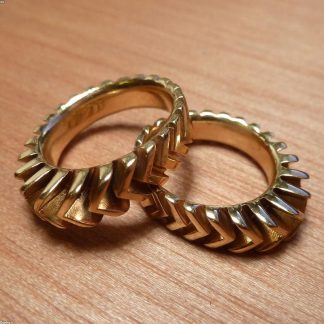Inel Aur 14k Placat cu Ametist stil Boem