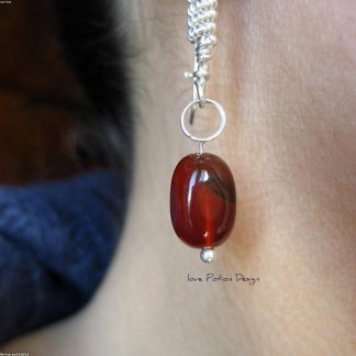 Cercei Drop Aur Rose Vermeil cu Diamant
